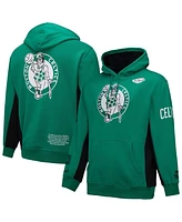 Mitchell & Ness Men's Kelly Green Boston Celtics Hardwood Classics Team Origins Fleece Pullover Hoodie