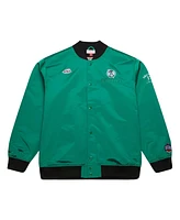 Mitchell & Ness Men's Kelly Green Boston Celtics Hardwood Classics Team Og 3.0 Lightweight Satin Full-Snap Jacket