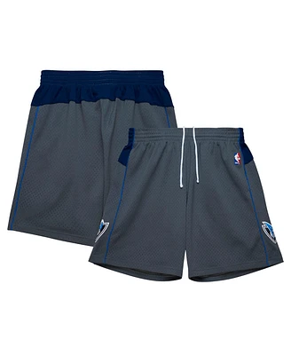 Mitchell & Ness Men's Gray Dallas Mavericks 2003/04 Replica Shorts