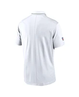 Nike Men's White Green Bay Packers Sideline Victory Performance Polo Shirt