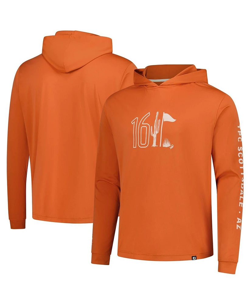 FootJoy Men's Orange 2025 Wm Phoenix Open 16 Pullover Hoodie