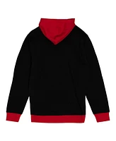 Mitchell & Ness Men's Black Chicago Bulls Hardwood Classics Big Face 5.0 Pullover Hoodie