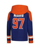 Outerstuff Big Boys and Girls Connor McDavid Royal Edmonton Oilers Must-Have V-Neck Name Number Pullover Hoodie