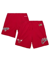 Mitchell & Ness Men's Red Chicago Bulls Game Day Shorts