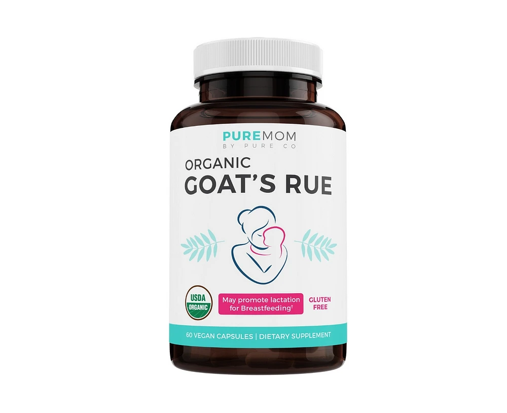 Pure Co Organic Goat's Rue Capsules, Pure Mom, 60ct