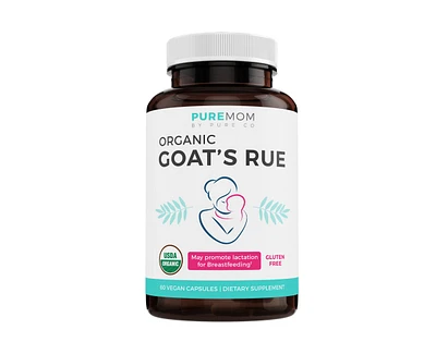 Pure Co Organic Goat's Rue Capsules, Pure Mom, 60ct