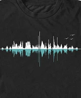 Design By Humans Men's Music City Clear Graphic Short Sleeve T-Shirt