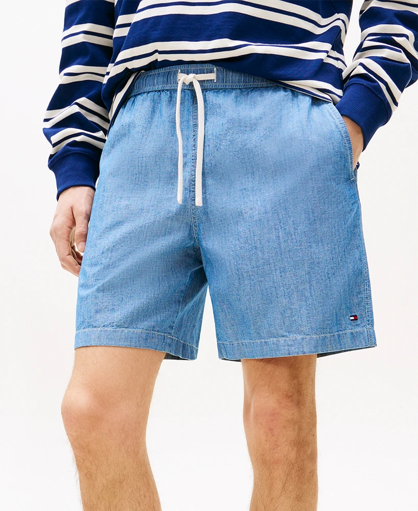 Tommy Hilfiger Men's Mercer Chambray 7" Shorts
