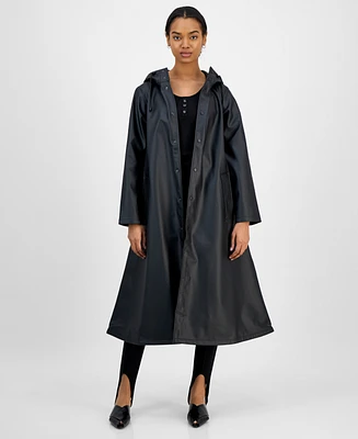 Baxter Wood Women's Longliner Hooded Rain Coat