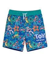 Toy Story Boys Disney Pixar Pullover Rash Guard and Swim Trunks Outfit Set