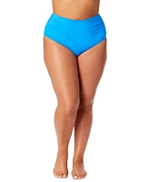 Anne Cole Plus High-Waist Bikini Bottoms