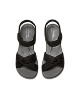 Clarks Women's Arla Daisy Slip On Flat Sandals