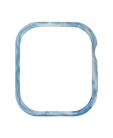 Anne Klein Women's Light Blue Marbleized Acetate Protective Band Case for Apple Watch 41mm