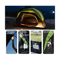 EchoSmile Camping Tent 2 Person, Waterproof Windproof Double Layer with Rainfly, Easy Setup for Backpacking, Hiking, Mountaineering, Outdoor