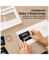 Trio Baby Sonogram Picture Frame, Ultrasound Frames for Nursery, Mom to Be Gifts