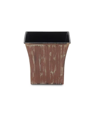 Sturdy Round Plastic Planter for Outdoor Patio and Indoor Spaces