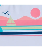Andy & Evan Toddler Boys Toddler/Child Sailboat Graphic Rashguard Set