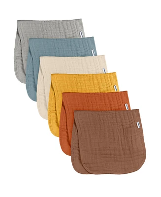 Gerber Baby Neutral Multi Browns Muslin Burpcloths - 6-Pack