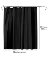 Americanflat 71x74 Solid Shower Curtain - Water Resistant