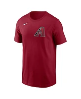 Nike Men's Corbin Burnes Red Arizona Diamondbacks Fuse Name Number T-Shirt