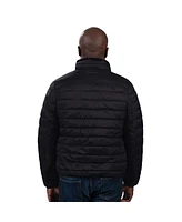 G-iii Sports by Carl Banks Men's Black Detroit Tigers Packable Neck Pillow Full-Zip Puffer Jacket