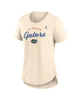 Nike Women's Tan Florida Gators Script Logo Tri-Blend T-Shirt