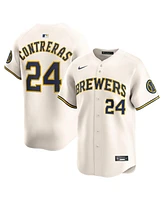 Nike Men's William Contreras Cream Milwaukee Brewers Alternate Limited Player Jersey