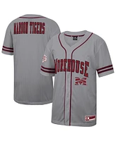 Colosseum Men's Gray Morehouse Maroon Tigers Free Spirited Baseball Jersey
