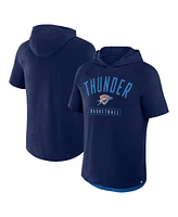 Fanatics Men's Athletic Navy Oklahoma City Thunder Pass Legend Hooded T-Shirt