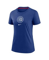 Nike Women's Royal Chicago Cubs Authentic Collection Early Work Tri-Blend T-Shirt