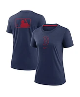 Nike Women's Navy Boston Red Sox Authentic Collection Early Work Tri-Blend T-Shirt
