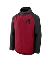 Nike Men's Red/Black Arizona Diamondbacks Authentic Collection Raglan Performance Full-Zip Jacket