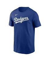 Nike Men's Yoshinobu Yamamoto Royal Los Angeles Dodgers Fuse Name Number T-Shirt
