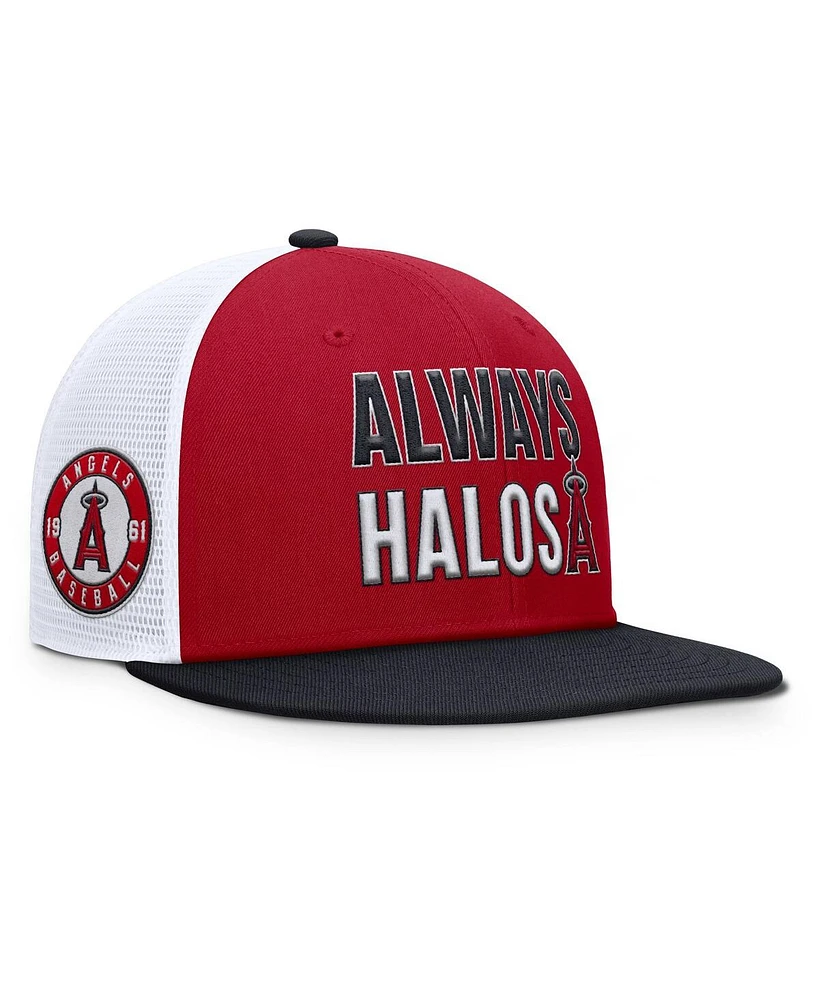 Nike Men's Red Los Angeles Angels Pro Trucker Snapback Hat