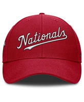 Nike Men's Red Washington Nationals Rise Gaberdine Adjustable Hat