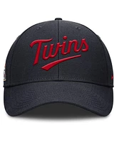 Nike Men's Navy Minnesota Twins Rise Gaberdine Adjustable Hat