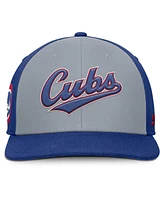 Nike Men's Gray/Royal Chicago Cubs Pro Performance Snapback Hat