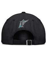 Nike Women's Black Florida Marlins Cooperstown Collection Club Adjustable Hat