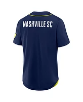 Fanatics Men's Navy Nashville Sc Injury Time Baseball Jersey