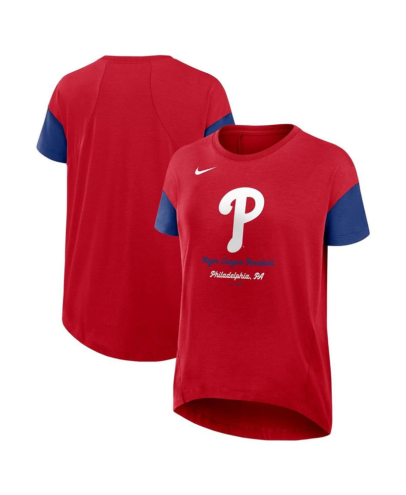 Nike Women's Red Philadelphia Phillies Flowy T-Shirt