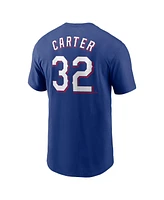 Nike Men's Evan Carter Royal Texas Rangers Fuse Name Number T-Shirt