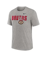 Nike Men's Heather Gray Ohio State Buckeyes Campus Local Tri-Blend T-Shirt