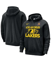 Nike Men's Black Los Angeles Lakers Courtside Club Pullover Hoodie