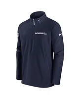 Nike Men's College Navy Seattle Seahawks Coach Half-Zip Jacket