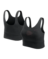 Nike Women's Black Kansas City Chiefs Performance Longline Sports Bra