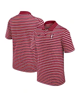 Nike Men's Cardinal/White Stanford Cardinal Primetime Victory Striped Performance Polo Shirt