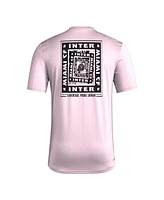 Adidas Men's Light Pink Inter Miami Cf Local Wrap T-Shirt