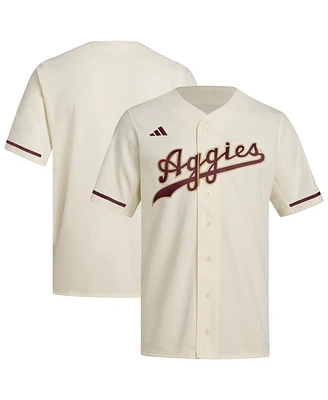 Adidas Men's Cream Texas A M Aggies Replica Baseball Jersey