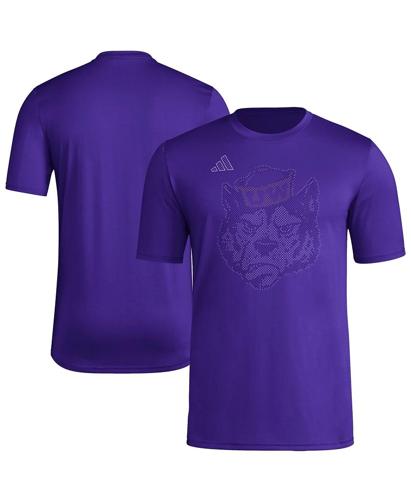 Adidas Men's Purple Washington Huskies Locker Local Impression T-Shirt