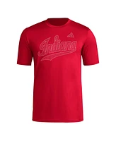 Adidas Men's Crimson Indiana Hoosiers Locker Local Impression T-Shirt